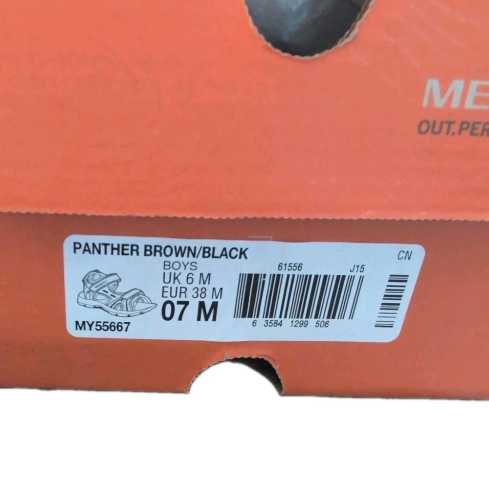 Merrell Panther Kids MC55667 Sandals Boy's Brown - Size 7 - New - Picture 4 of 4